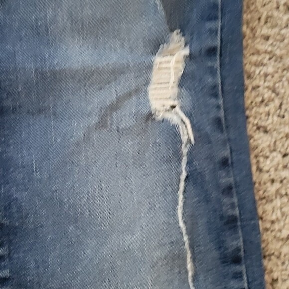 Flying Monkey Distressed Skinny Jeans Dark Wash Denim Casual Size 26 - Picture 4 of 8